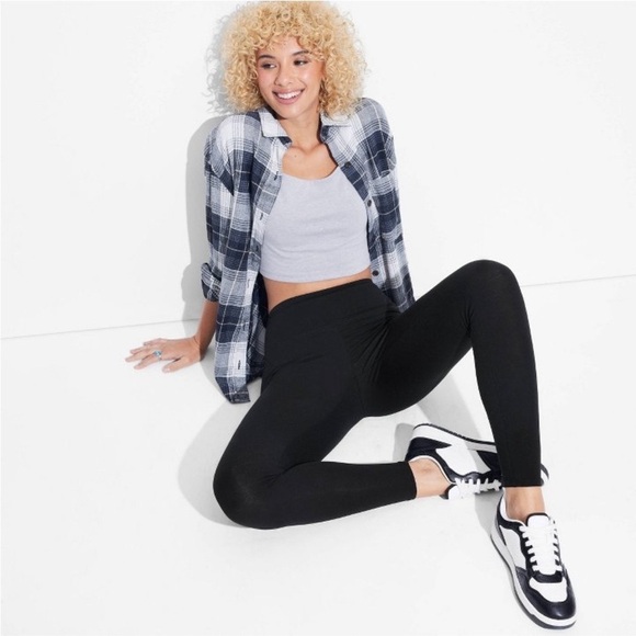 High waisted Black Leggings - Picture 1 of 3